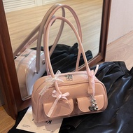 New Bowling Bag Blogger Minority All-Match Boston Tote Bag Underarm Shoulder Bag SajT