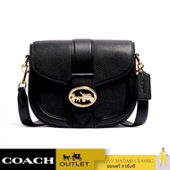 COACH C3241 GEORGIE SADDLE BAG (IMBLK) [C3241IMBLK-RA] BY:MADAMCLASSIC