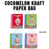 Cocomelon Theme Kraft Paper Bag Party Loot Bag Goody Kids Celebration Birthday