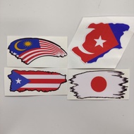 Sticker Flag Country and State Art Design Sticker Flag