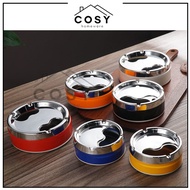 Cosy Swivel Lid Ashtray/Portable Rotation Enclosed Ashtray/Thick Stainless Steel Cigarette Ashtray