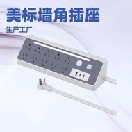 American Standard Triangle Socket Multi-Socket ETL/FCC Certification with LED Desktop Corner America