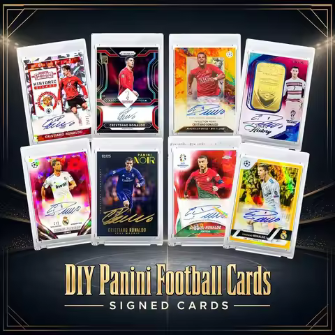 Panini Cards – Signed Cards Cristiano Lionel Yamal Bellingham David Beckham Kylian Mbappe