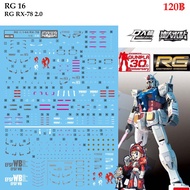 ดีคอลน้ำ [D.L. Darlin] RG 16 RX-78-2 Gundam RG 1/144 Water Decal RG16