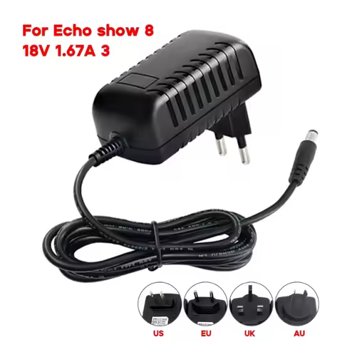 New 30W 18V 1.67A /15V 1.4A AC Adapter Speaker Charger for echo show 8 3th 2nd 30W AC Adapter Charge