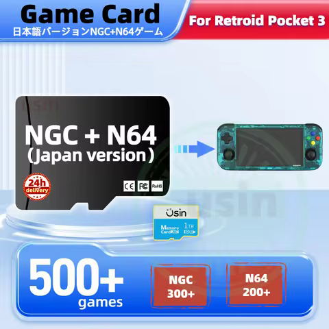 TF Game Card For Retroid Pocket 3 Plus RP3+ Japan Version Retro Classic NGC N64 Games Android Portab