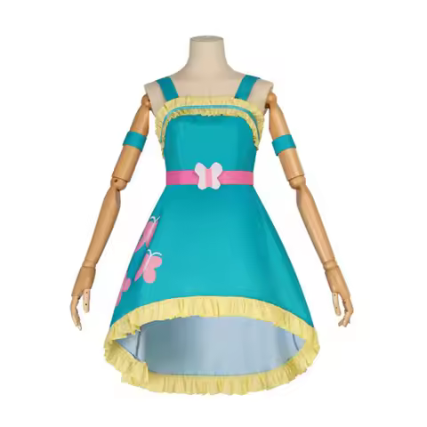 Anime Fluttershy Cosplay Dresses Equestria Girls Costume EG Halloween Carnival Little Pony Fluttersh