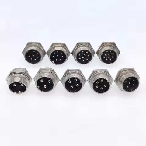 5/8" Male socket GX16 Circular Connector 2Pin3pin4pin 5pin6pin7pin8pin9pin10pin Diameter 16mm L73 RS