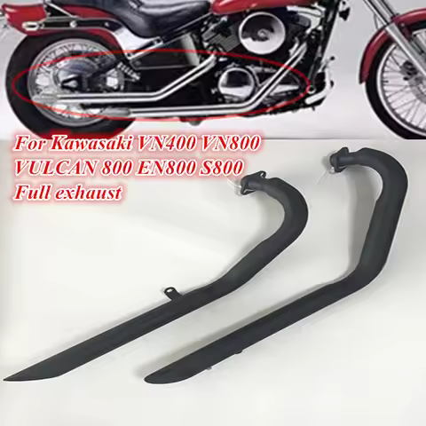 For Motorcycle exhaust full section Pointed tail exhaust pipe Kawasaki VN800 VN400 classic VULCAN S 