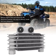 [COD TH 5 Rows Aluminum Universal Oil Cooler Durable 65ml Motorcycle Engine Radiator For 100-250CC