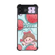 Samsung Z Flip 3 4, Z Fold 3 4 5G Cute Case Girl AE1298 Custom Case V3