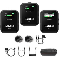 SYNCO G2(A2) Wireless Lavalier Microphone with 48KHz 24Bit Noise Reduction 656FT Range Camera Microp