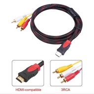 HDMI to RCA 3 Connector Adapter Cable HDMI Cable
