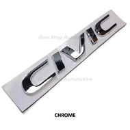 HONDA CIVIC 3D ABS Logo OEM Civic FC FD FK2 EK8 Type R Car Styling Rear Tail Trunk Emblem Matte Blac