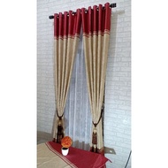 Gorden Jendela Ruang Tamu dan Pintu Kamar Bahan Blackout Import Gorden Cantik Gorden Minimalis Gorde