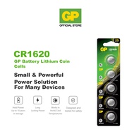 GP Lithium Coin Cells Battery CR1620 [ Card of 5s ] (BR1620 ML1620 DL1620 VCR1620 KECR1620 CR 1620)