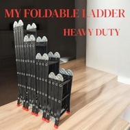 HEAVY DUTY FOLDABLE MULTIPURPOSE ALUMINIUM DOUBLE SIDE LADDER 12 STEP/16 STEP/20STEP /24STEP