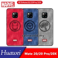 HUAWEI Mate 20/Pro/20X Marvel Avengers Spiderman Black Panther Canvas Cover Case
