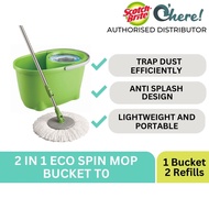 3M Scotchbrite 2 In 1 Eco Spin Mop Bucket T0