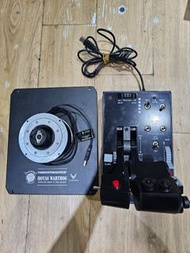 (數十年唔知價，自出合理價高者得) Thrustmaster HOTAS Warthog"飛行搖桿基座"+''皇位爭奪戰飛行模擬油門控制裝置''2件