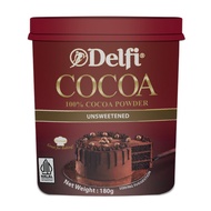 DELFI UNSWEETENED NATURAL COCOA POWDER 180G  – READY STOCK