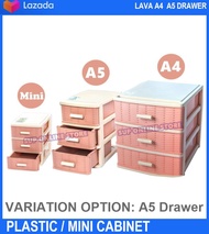 Lava A4 & A5 Drawer Plastic Drawer / MINI Cabinet Storage Box Drawer Laci
