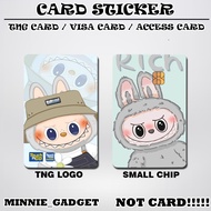 [ LABUBU ] Touch n Go Card Sticker Cover TNG / MASTER / VISA / CREDIT/ DEBIT CARD