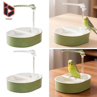 [Blesiya] Automatic Bird Bath Bird Automatic Shower Box with Perch Parrot Bathtub for Budgie