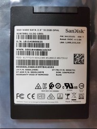 (100%Work) SanDisk 2.5" SSD X400 512GB, $220/1個