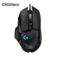 Logitech G502 HERO เมาส์สําหรับเล่นเกมมืออาชีพ 25600DPI Gaming การเขียนโปรแกรมเมาส์ปรับ Light Synchr