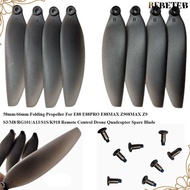 BEBETEB Remote Control Drone Parts, Universal 58mm/66mm Folding Propeller Blades, Black Plastic Quad