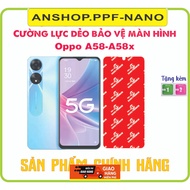 Toughened flexible phone screen protector for oppo A58-A58x