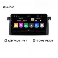 Smart Car Multimedia Android 9 นิ้ว Carplay สำหรับ BMW E46 3 Series หน้าจอใหญ่ ความคมชัดสูง รองรับ B