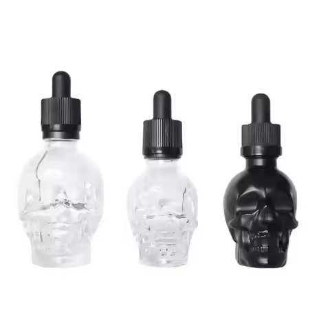 Glass Spray Bitter Dropper Bottle Scrub skull bitter bottle of bitter medicine dropper BITTER BOTTLE