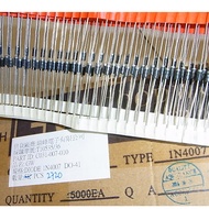 Taiwan Ready Stock DIODE DIODE Rectifier Vr/1000V Io/1A T/R DO-41 Model: 1N4007