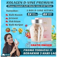 D vine Collagen Original Promo 20 Butir Murah, Kolagen Pemutih Kulit