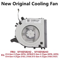 New Original For Laptop Thinkpad E14 Gen 2 Gen 4 E15 Gen 2 Intel CPU Cooling Fan C-271C-1 FRU：5F10Z5