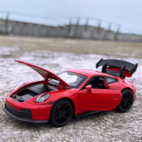 1:32 Alloy Metal Diecast Model Car Compatible With Porsche 911 GT3 Supercar Toys Birthday Gift Mini 