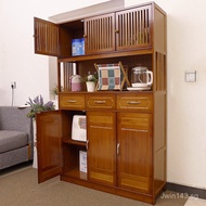 Multilayer6R Storage Rack for Kitchen Cabinet with Doors, Bamboo Sideboard Storage Cabinet, Storage 