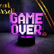 Gaming Light GAME OVER GAME Night Light Gaming GAME Chassis Decoration Figure Light Sony PS5 Merchan