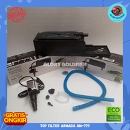 TOP FILTER AQUARIUM ARMADA AM-777 FILTER AQUARIUM 1 COMPLETE SET 3 IN 1 TOP AQUARIUM FILTER COMPLETE