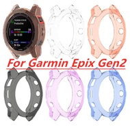 For Garmin Epix Gen 2 Tpu Protective Cover For Fenix 7 7S 7X Sapphire Solar Frame Soft Crystal Clear