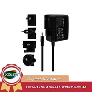 Original CUI INC ATS024TW061V AC Adapter 5.9V 4A 23.6W Charger Power Supply US/EU/UK/AU plug