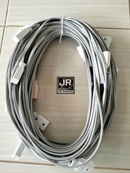 สายไฟเต้นไฟหลักไฟทางยาว50เมตร15ปลั๊กตัวเมียปลั๊กห่าง3เมตร  พร้อมใช้งาน