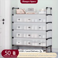 Rak Kasut Simple Shoe Rack Shoes Rack Storage Organizer Saving Dormitory Storage Shoe Cabinet 鞋柜