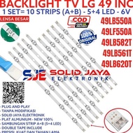 BACKLIGHT TV LED LG 49 INC 49LF550 A 49LB550 A 49LF 49LB 550 6V 9K