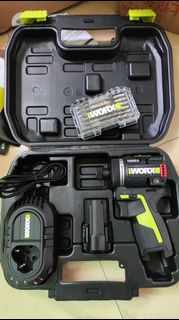 WORX 無刷電批連充電器及批咀套裝 brushless screwdriver