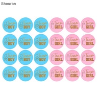 (niangben888) 24pcs/set Team Boy Team Girl Stickers Boy or Girl Vote Sticker for Gender Reveal [NEW]