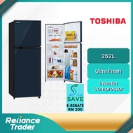 《Save 4.0》Toshiba Refrigerator GR-A28MU (UB) 280L Inverter A-series Fridge Refrigerator Peti Sejuk