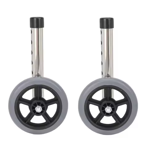 2pcs Walker Wheels Universal Walker Wheels Replacement 6 Adjustable Height Rollator Wheels Accessori